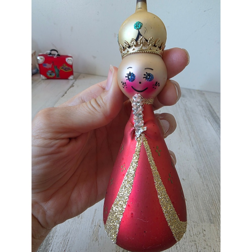 Vintage de carlini italy Wiseman glass ornament Nativity Maximus tree